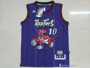 Maillot NBA Pas Cher Toronto Raptors Junior Demar DeRozan 10 Retro Pourpre