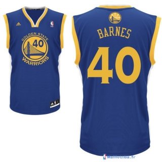 Maillot NBA Pas Cher Golden State Warriors Harrison Barnes 40 Bleu