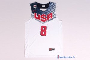 Maillot NBA Pas Cher USA 2014 George 8 Blanc