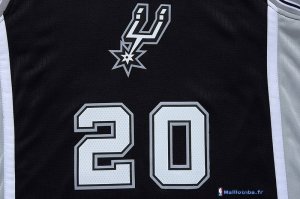 Maillot NBA Pas Cher Noël San Antonio Spurs Manu 20 Noir