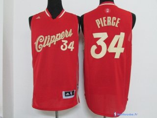 Maillot NBA Pas Cher Noël Los Angeles Clippers Pierce 34 Rouge