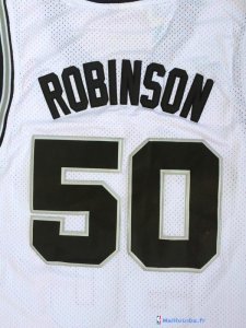 Maillot NBA Pas Cher San Antonio Spurs David Robinson 50 Blanc