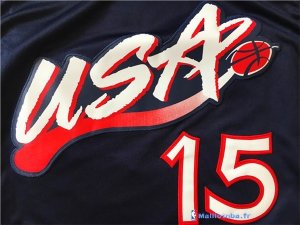 Maillot NBA Pas Cher USA 1996 Hakeem Olajuwon 15 Noir