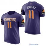 Maillot Manche Courte Phoenix Suns 11 Brandon Knight Purpura 2017/18