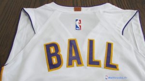 Maillot NBA Pas Cher Los Angeles Lakers Lonzo Ball 2 Blanc Association 2017/18