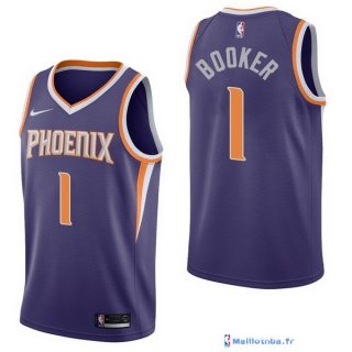 Maillot NBA Pas Cher Phoenix Suns Devin Booker 1 Purpura Icon 2017/18