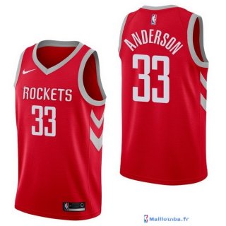 Maillot NBA Pas Cher Houston Rockets Ryan Anderson 33 Rouge Icon 2017/18