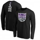 Sacramento Kings De'Aaron Fox Fanatics Branded Black Team Playmaker Name & Number Long Sleeve T-Shirt