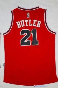 Maillot NBA Pas Cher Chicago Bulls Jimmy Butler 21 Rouge Retro