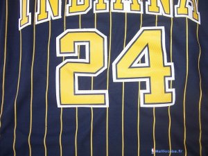 Maillot NBA Pas Cher Indiana Pacers Paul George 24 Bleu Bande