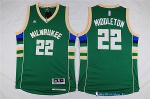 Maillot NBA Pas Cher Milwaukee Bucks Khris Middleton 22 Vert