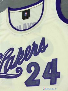 Maillot NBA Pas Cher Noël Femme Kobe Bryant 24 Blanc