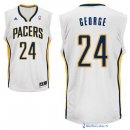 Maillot NBA Pas Cher Indiana Pacers Paul George 24 Blanc