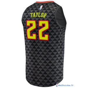 Maillot NBA Pas Cher Atlanta Hawks Isaiah Taylor 22 Noir Icon 2017/18