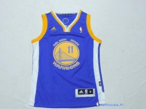 Maillot NBA Pas Cher Golden State Warriors Junior Klay Thompson 11 Bleu