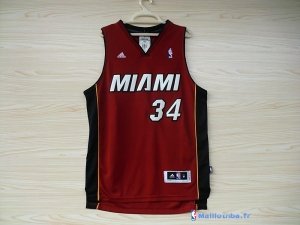 Maillot NBA Pas Cher Miami Heat Ray Allen 34 Rouge Noir