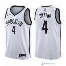 Maillot NBA Pas Cher Brooklyn Nets Jahlil Okafor 4 Blanc Association 2017/18