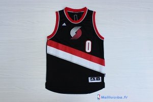 Maillot NBA Pas Cher Noël Portland Trail Blazers Damian 0 Noir