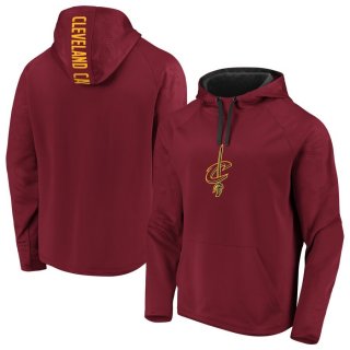 Cleveland Cavaliers Fanatics Branded WineBlack Iconic Defender Performance Primary Logo Pullover Hoodie