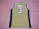 Maillot NCAA Pas Cher Wake Forest Chris Paul 3 Or