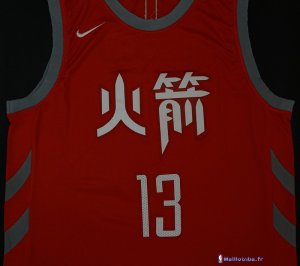 Maillot NBA Pas Cher Houston Rockets James Harden 13 Nike Rouge Ville 2017/18