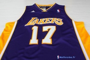 Maillot NBA Pas Cher Los Angeles Lakers Jeremy Lin 17 Pourpre