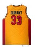Maillot NCAA Pas Cher Oak Hill Kevin Durant 33 Jaune