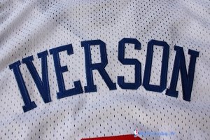 Maillot NBA Pas Cher Philadelphia Sixers Allen Iverson 3 Blanc