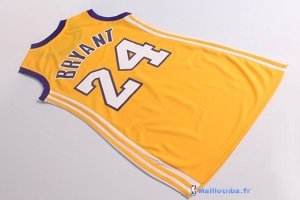 Maillot NBA Pas Cher Los Angeles Lakers Femme Kobe Bryant 24 Jaune