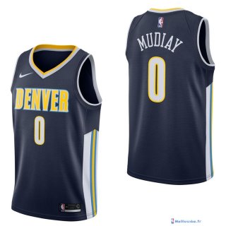 Maillot NBA Pas Cher Denver Nuggets Emmanuel Mudiay 0 Marine Icon 2017/18