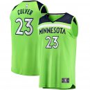 Minnesota Timberwolves Jarrett Culver Fanatics Branded Green Fast Break Replica Jersey - Statement Edition