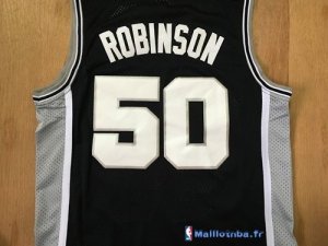 Maillot NBA Pas Cher San Antonio Spurs David Robinson 50 Noir