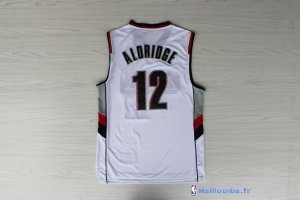 Maillot NBA Pas Cher Portland Trail Blazers LaMarcus Aldridge 12 Retro Blanc