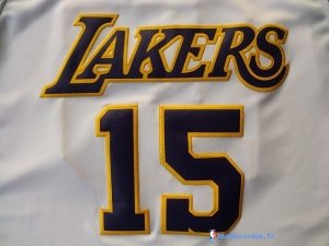 Maillot NBA Pas Cher Los Angeles Lakers Metta World 15 Peace Blanc