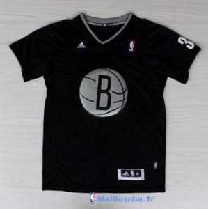 Maillot NBA Pas Cher Noël Brooklyn Nets Pierce 34 Noir