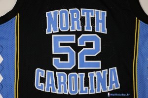 Maillot NCAA Pas Cher North Carolina James Worthy 52 Noir