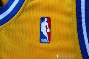 Maillot NBA Pas Cher Golden State Warriors Stephen Curry 30 Retro Jaune