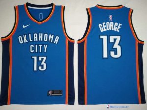 Maillot NBA Pas Cher Oklahoma City Thunder Paul George 13 Bleu Icon 2017/18