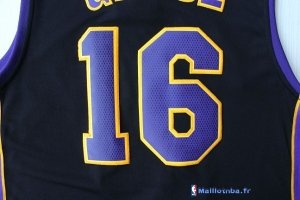 Maillot NBA Pas Cher Los Angeles Lakers Pau Gasol 16 Noir