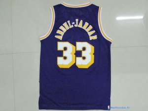 Maillot NBA Pas Cher Los Angeles Lakers Kareem Abdul Jabbar 33 Pourpre