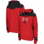 Chicago Bulls Majestic RedBlack Triple Double Pullover Hoodie