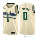 Maillot NBA Pas Cher Milwaukee Bucks Gary Payton II 0 Nike Crema Ville 2017/18