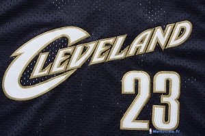 Maillot NBA Pas Cher Cleveland Cavaliers LeBron James 23 Retro Dentelle Bleu