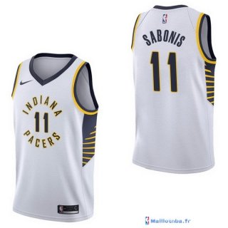 Maillot NBA Pas Cher Indiana Pacers Domantas Sabonis 11 Blanc Association 2017/18