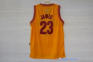 Maillot NBA Pas Cher Cleveland Cavaliers LeBron James 23 Jaune