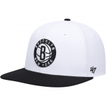 Bonnet NBA Brooklyn Nets '47 White Black Two-Tone No Shot Captain