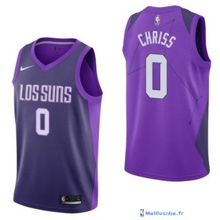 Maillot NBA Pas Cher Phoenix Suns Marquese Chriss 0 Nike Purpura Ville 2017/18