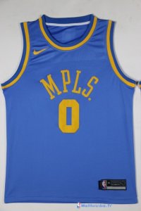 Maillot NBA Pas Cher Los Angeles Lakers Kyle Kuzma 0 Retro Bleu 2017/18