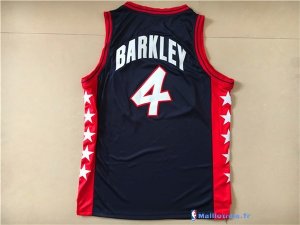 Maillot NBA Pas Cher USA 1996 Charles Barkley 4 Noir