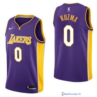 Maillot NBA Pas Cher Los Angeles Lakers Kyle Kuzma 0 Purpura Statement 2017/18